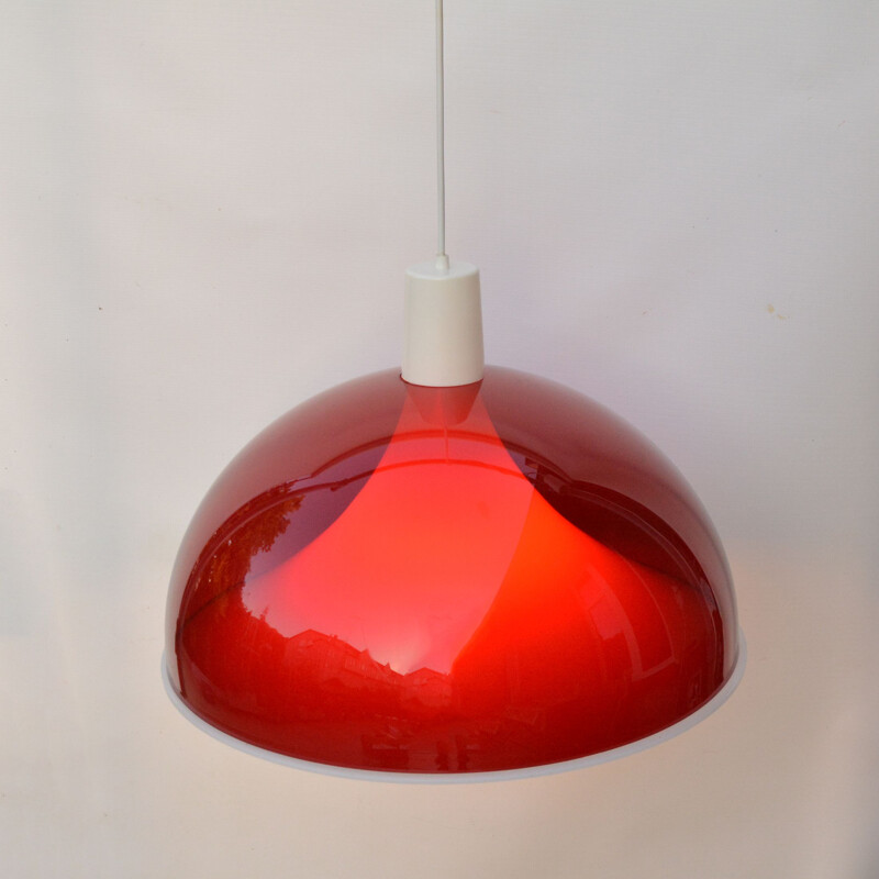 Vintage acrylic pendant lamp by G. Sarfatti for Arteluce, Italy 1980s