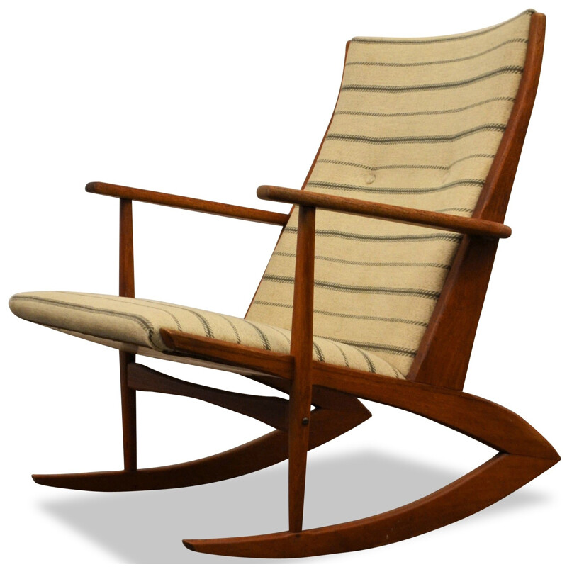 Danish Tønder Møbelvaerk rocking chair in teak, Søren Georg JENSEN - 1950s