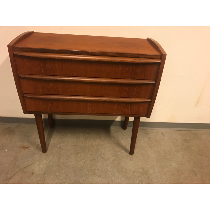 Danish vintage teak chest of drawers, 1960s