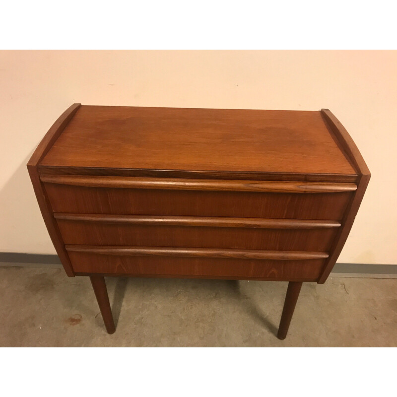 Danish vintage teak chest of drawers, 1960s