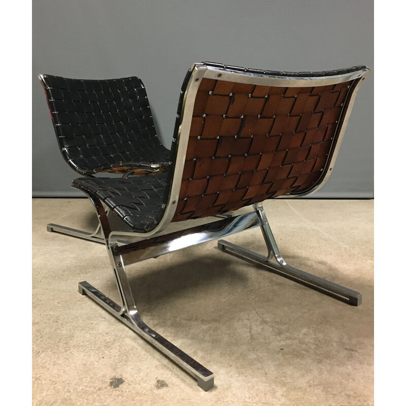 Pair of vintage "Luar" lounge chairs