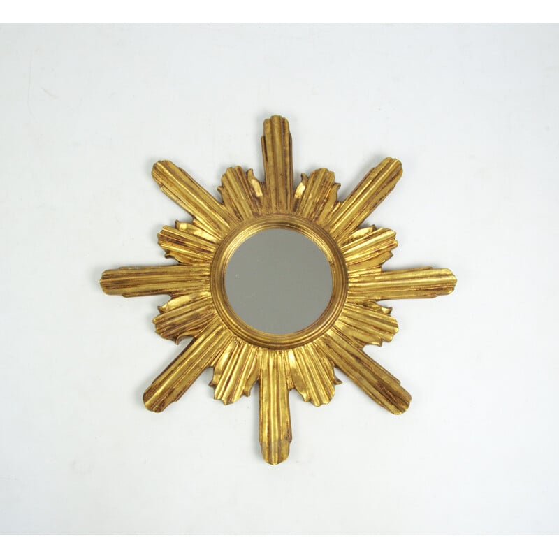 Vintage sun-shaped mirror, Italy 1960s