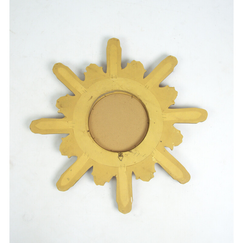 Vintage sun-shaped mirror, Italy 1960s