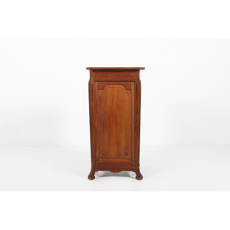 Vintage Art Nouveau wood night stand, 1910