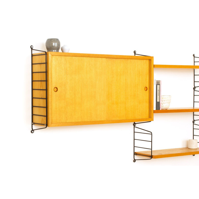 Vintage String wall unit by Nisse & Kajsa Strinning for String Ab, Sweden 1960s