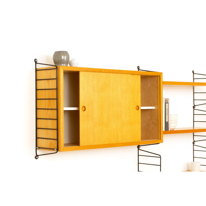 Vintage String wall unit by Nisse & Kajsa Strinning for String Ab, Sweden 1960s