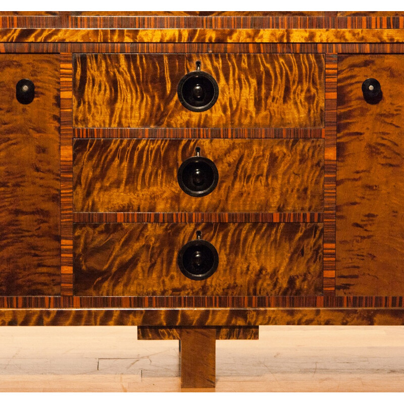 Zebrano Cabinet in oak ad walnut - 1930s