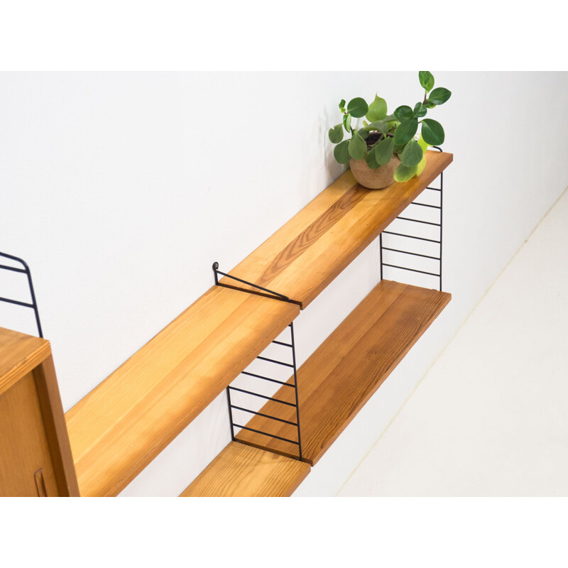 String vintage pine wall unit by Nisse & Kajsa Strinning, Sweden