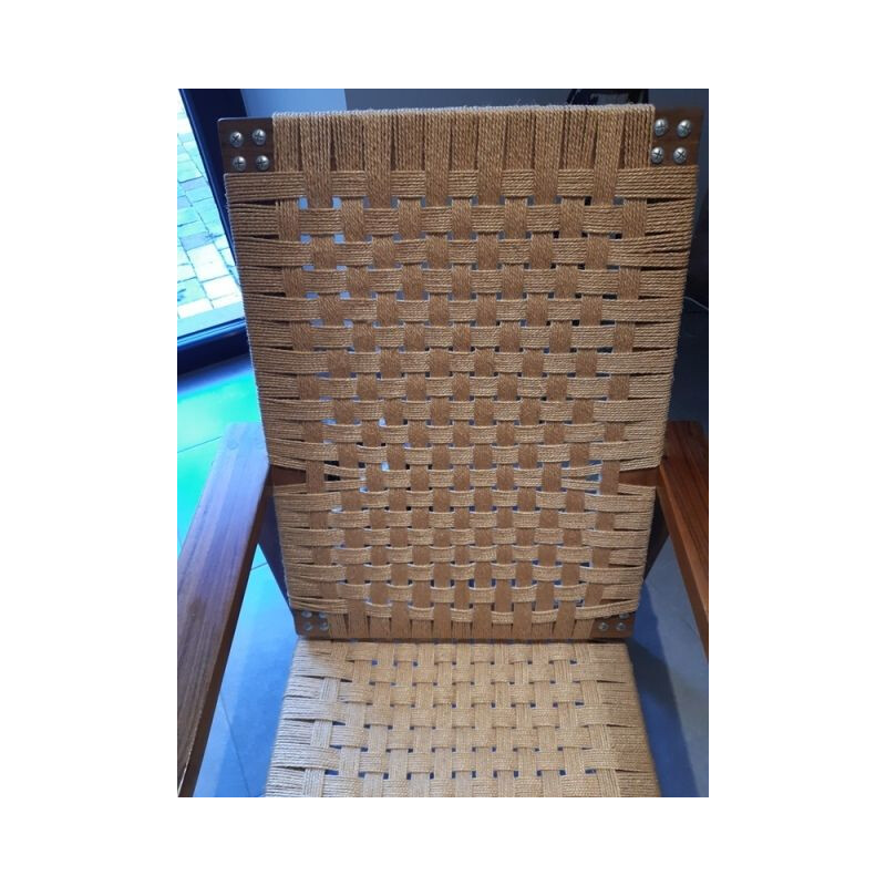 Vintage Sessel mit Schnüren