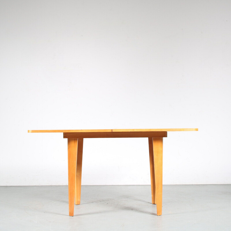 Vintage extendible dining table by Cor Alons for De Boer Gouda, Netherlands 1950s