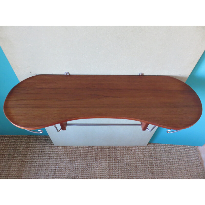 Appendiabiti e cappelliere vintage in teak, 1960