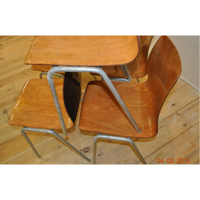 Suite de 6 chaises PAGHOLZ - années 50