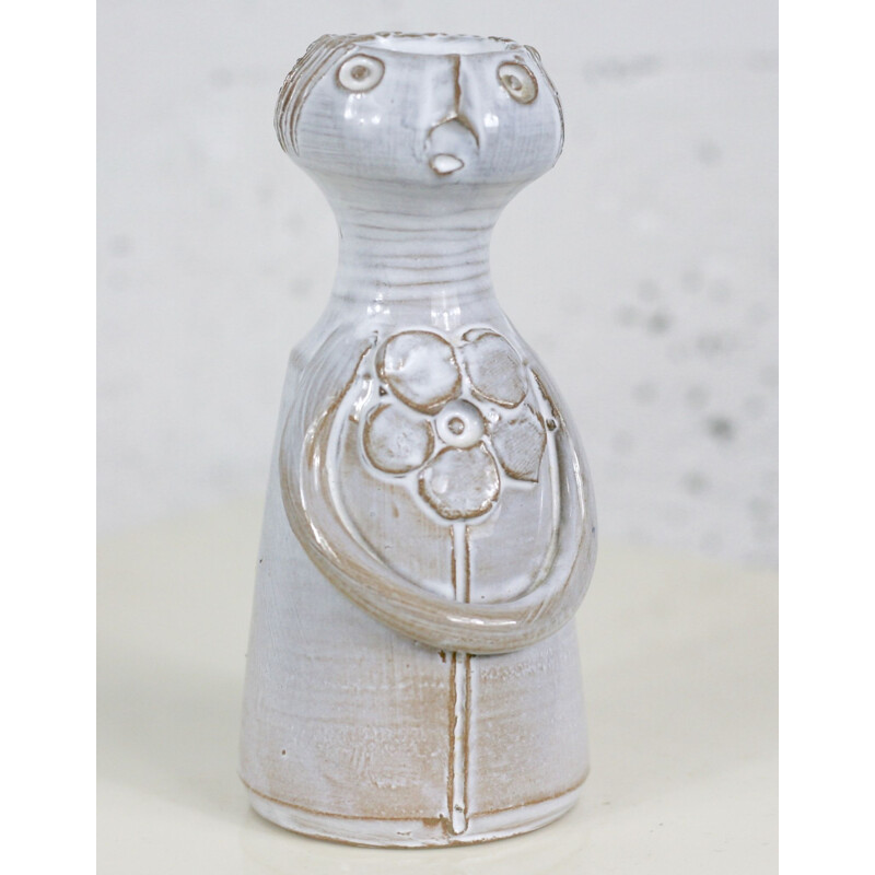 Vintage anthropomorphic ceramic vase by Dominique Pouchain, France 2000