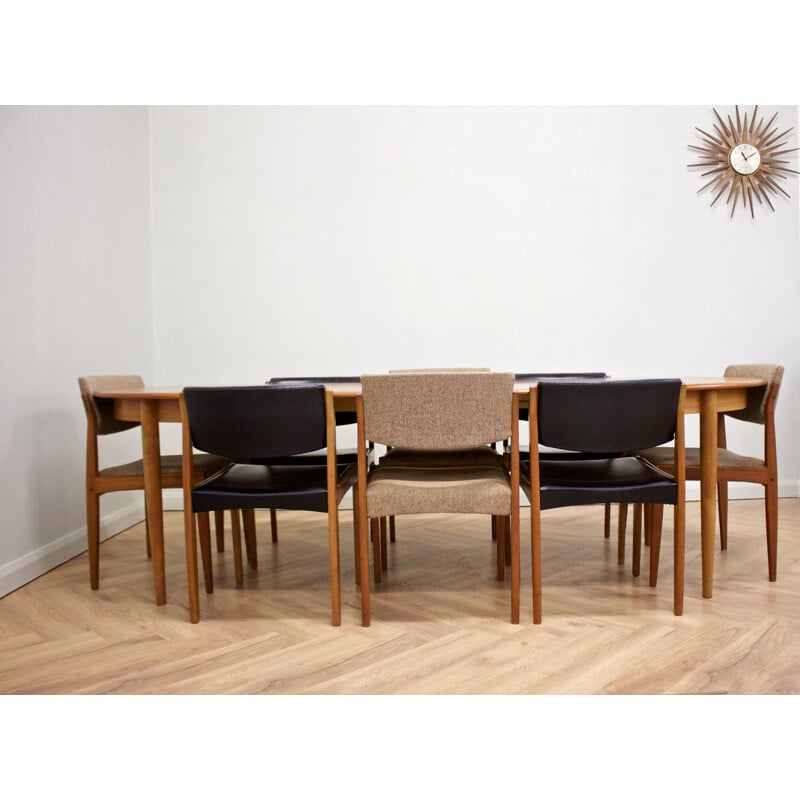 Mid-century Danish teak dining set by Bramin, 1960s