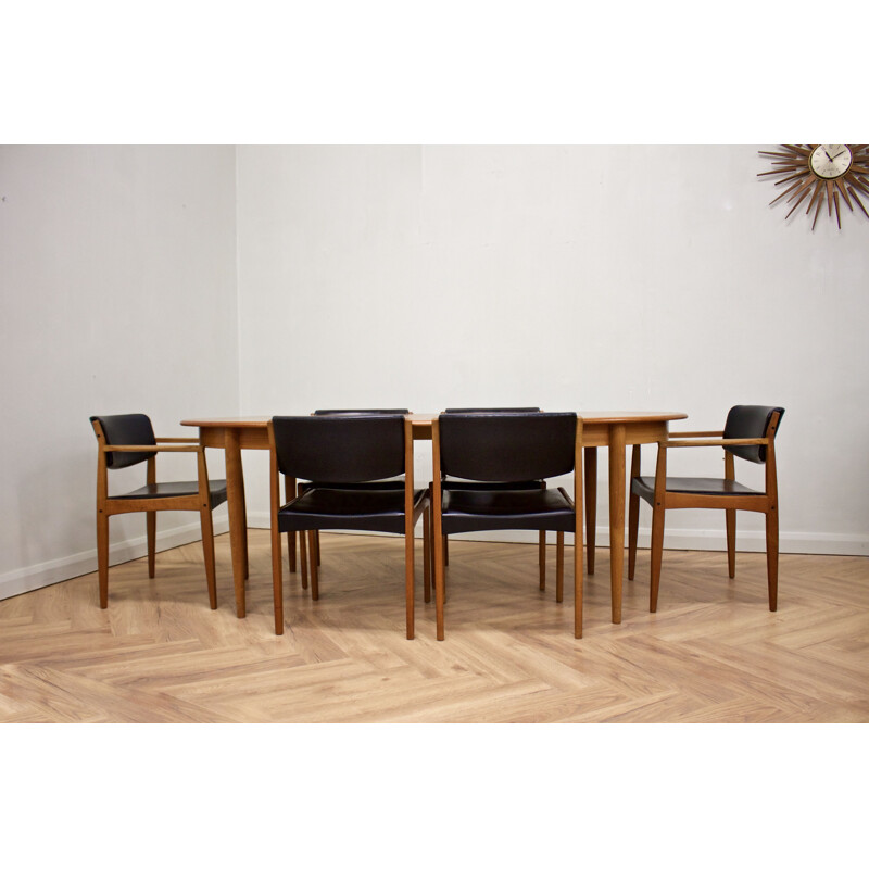 Mid-century Danish teak dining set by Bramin, 1960s