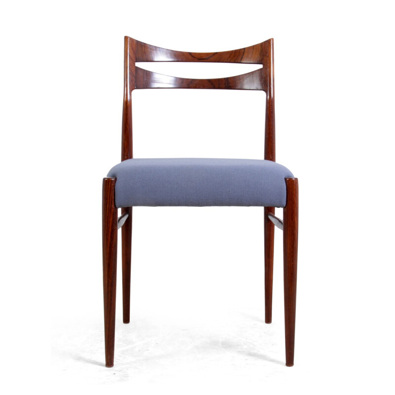 Set of four Danish dining chairs in rosewood - 1950s