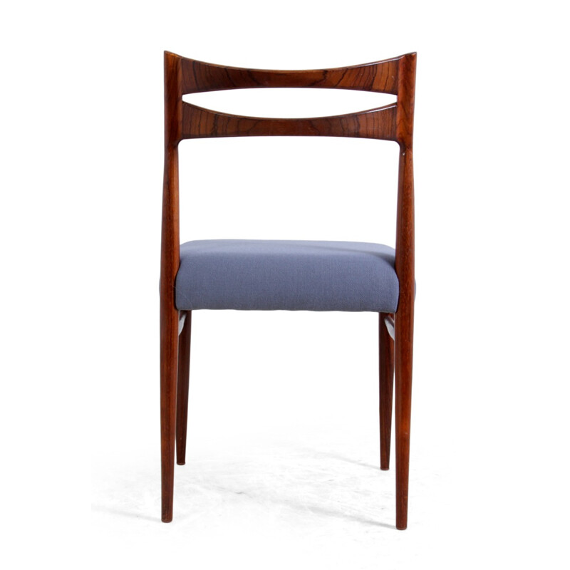 Set of four Danish dining chairs in rosewood - 1950s