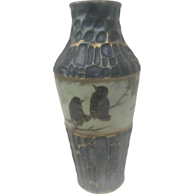 Amphora Autria vintage vaas, 1900