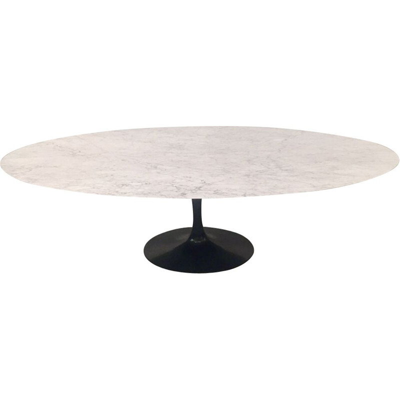 Table ovale vintage en marbre par Eero Saarinen pour Knoll