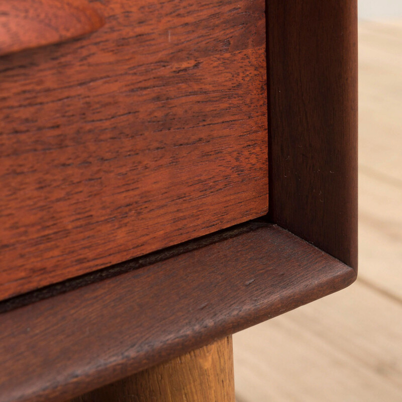 Danish vintage teak chest of drawers by Johannes Sorth for Nexø Møbelfabrik, 1960s