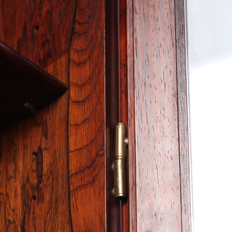 Vintage rosewood display cabinet by Omann Jun, Denmark 1960