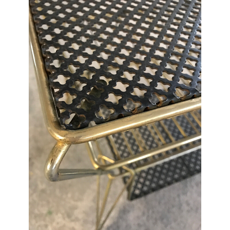 Mid-century serving table in metal - 1950s