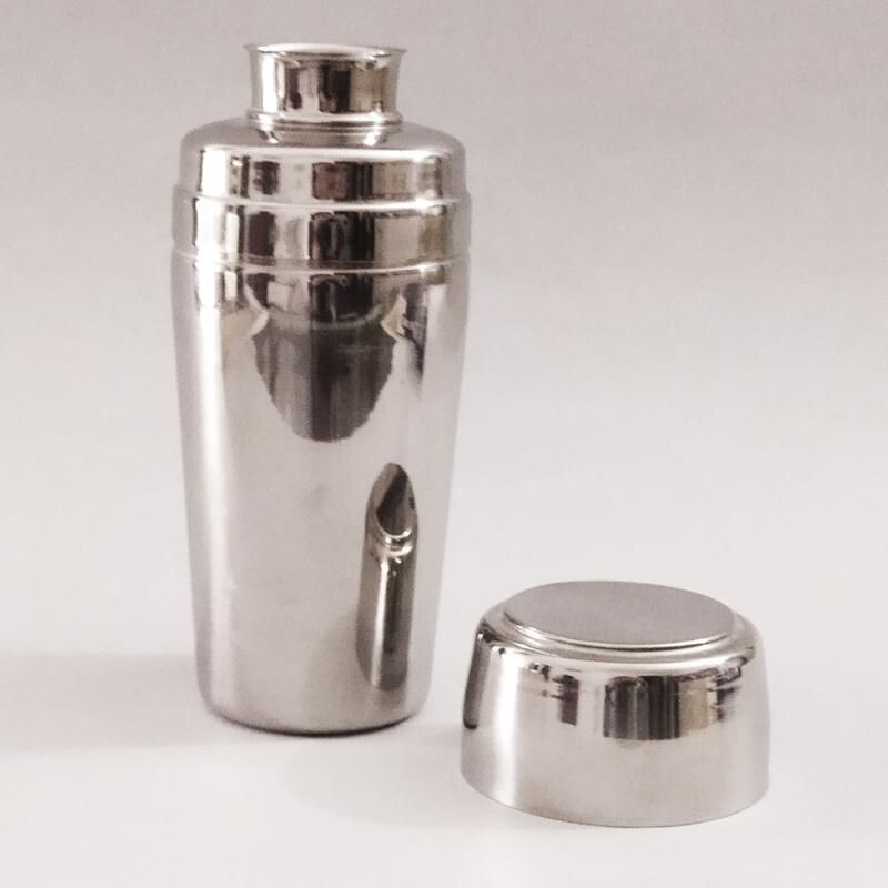 Vintage Mepra stainless steel cocktail shaker, Italy 1970