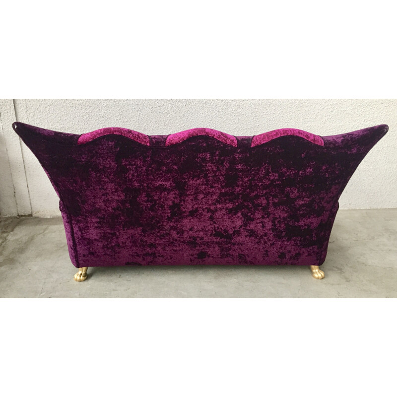 Vintage Bretz purple and mauve sofa