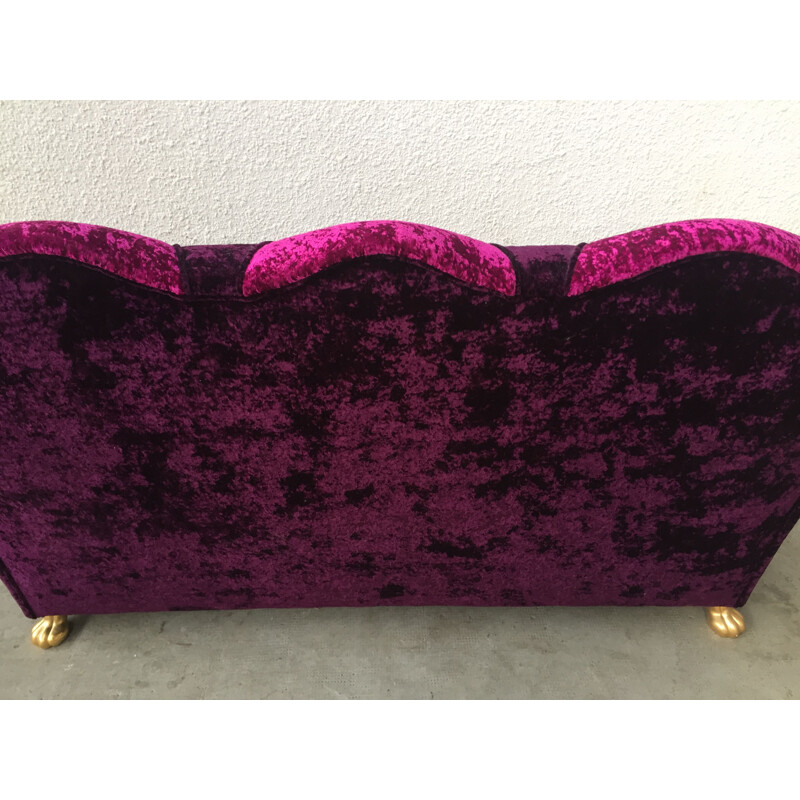 Vintage Bretz purple and mauve sofa