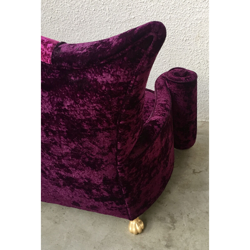 Vintage Bretz purple and mauve sofa