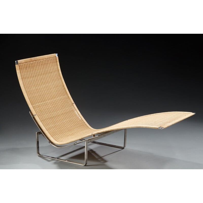 Fritz Hansen "PK24" lounge chair, Poul KJAERHOLM - 1990s 