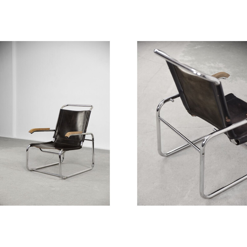 Poltrona Vintage Bauhaus B35 de Marcel Breuer para Thonet, 1930