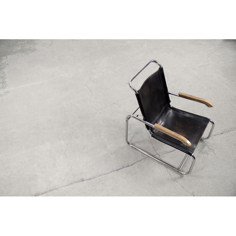Vintage Bauhaus B35 fauteuil van Marcel Breuer voor Thonet, 1930