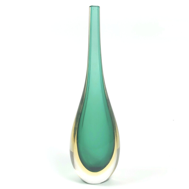 Vase vintage en verre Sommerso de Murano par Flavio Poli pour Seguso Vetri d'Arte, 1960