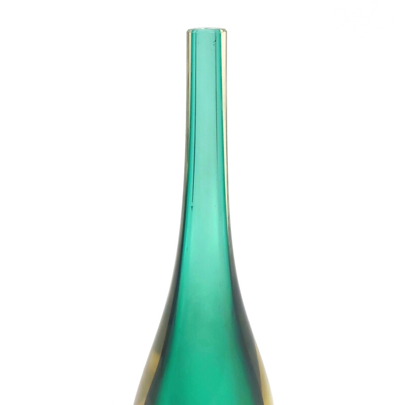Mid-century Murano Sommerso glass vase by Flavio Poli for Seguso Vetri d'Arte, 1960s
