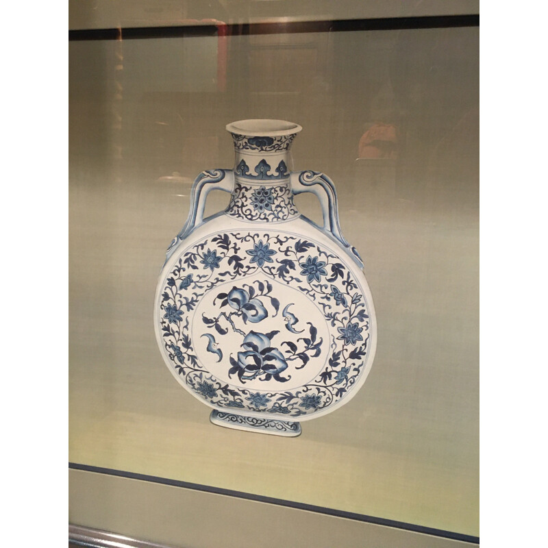 Cerâmica Vintage Ming pintada à mão