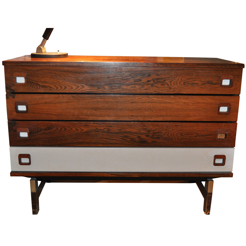 Chest of drawers in rosewood - 1970s