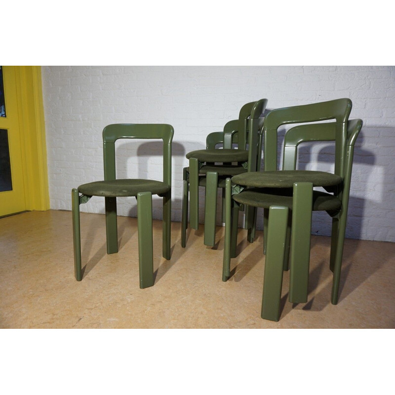 Vintage stacking chair by Bruno Rey, 1970s