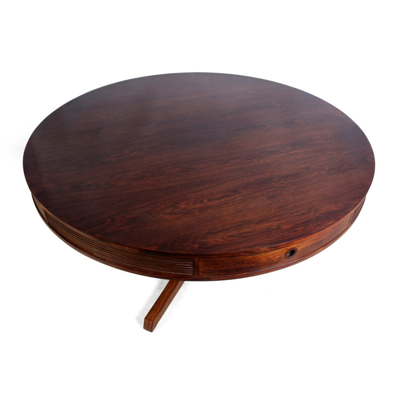 Archie Shine drum table in rosewood, Robert HERITAGE - 1950s