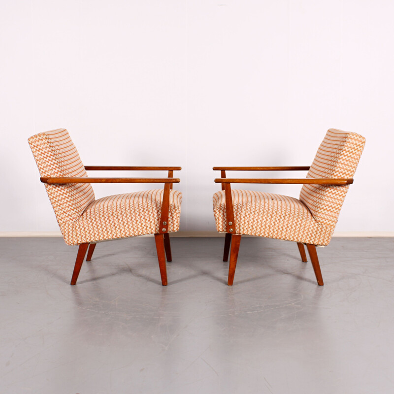 Pair of vintage armchairs by Tatra