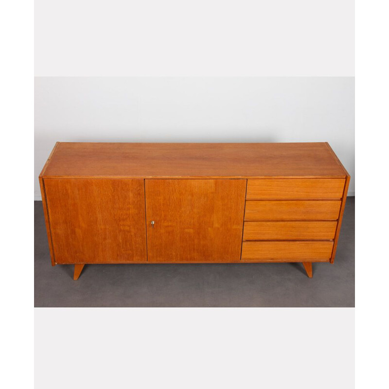 Vintage oakwood sideboard by Jiroutek for Interier Praha, 1960