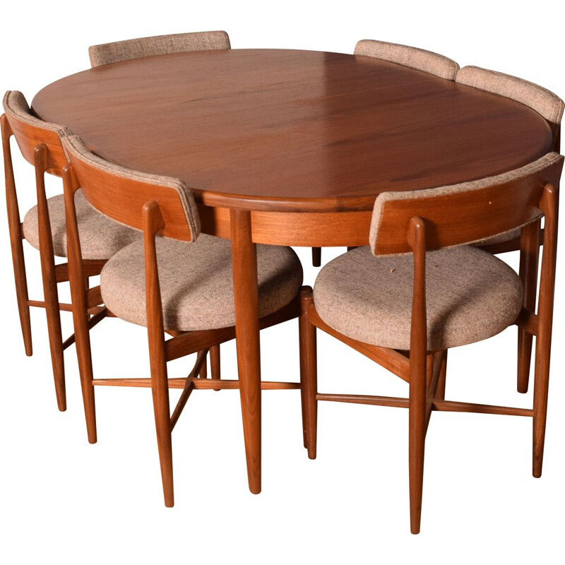 Teak vintage dining set by Victor Wilkins for G Plan, 1960s