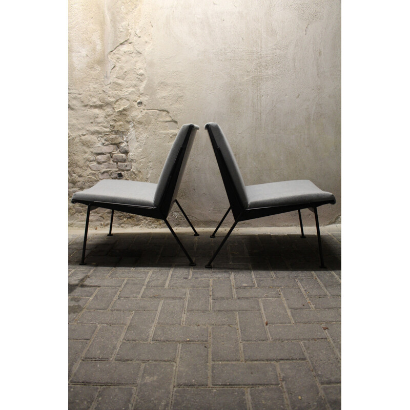 Pair of Ahrend de Cirkel "Oase" low chairs, Wim RIETVELD - 1950s