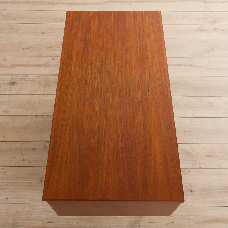 Vintage teak desk by J. Svenstrup for A.P. Møbler, Denmark 1960