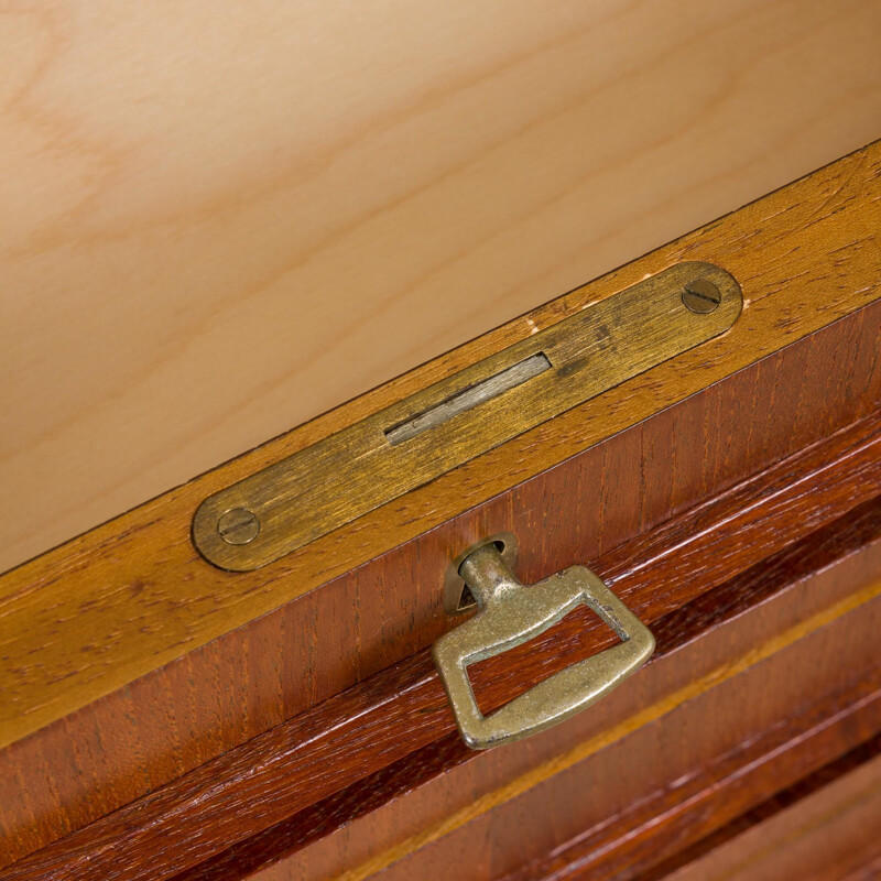 Vintage teakhouten bureau van J. Svenstrup voor A.P. Møbler, Denemarken 1960