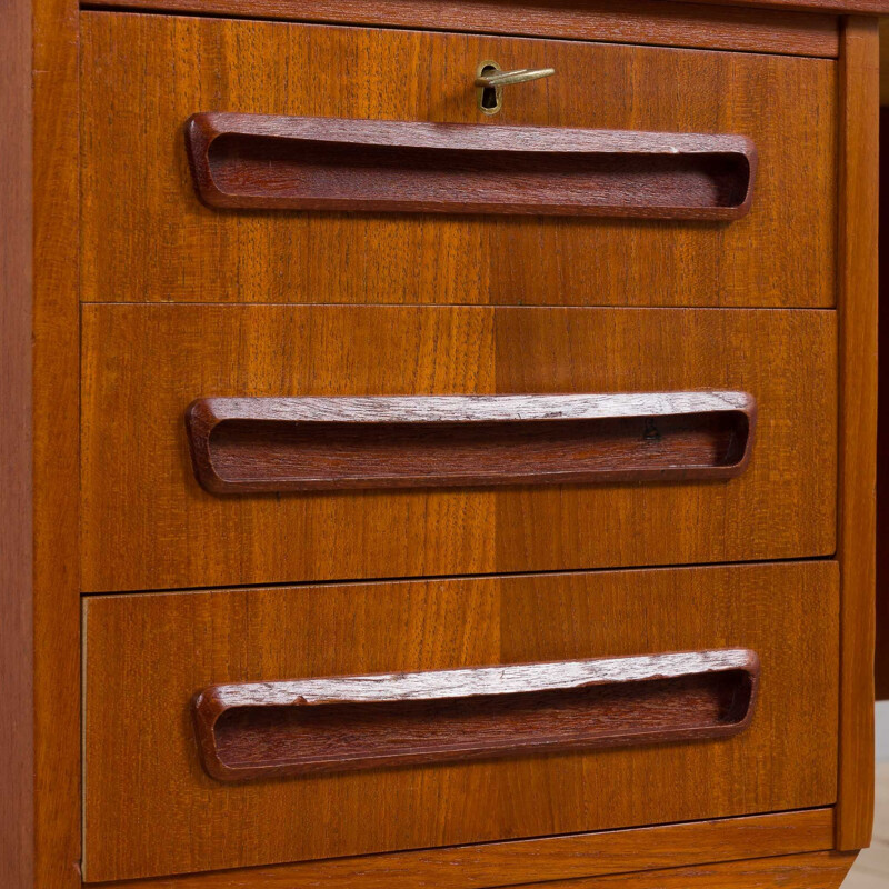 Vintage teak desk by J. Svenstrup for A.P. Møbler, Denmark 1960