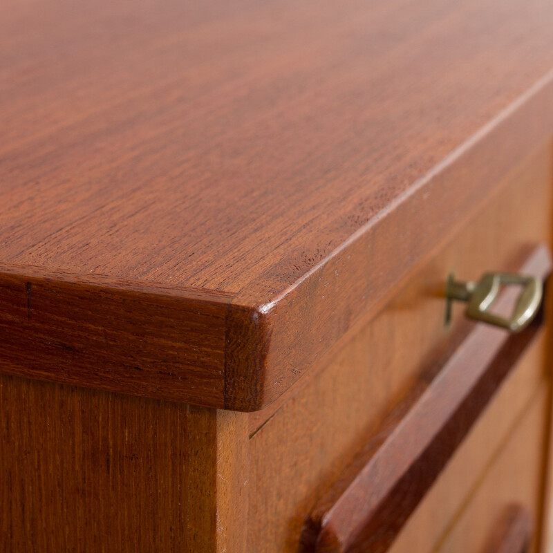 Vintage teak desk by J. Svenstrup for A.P. Møbler, Denmark 1960