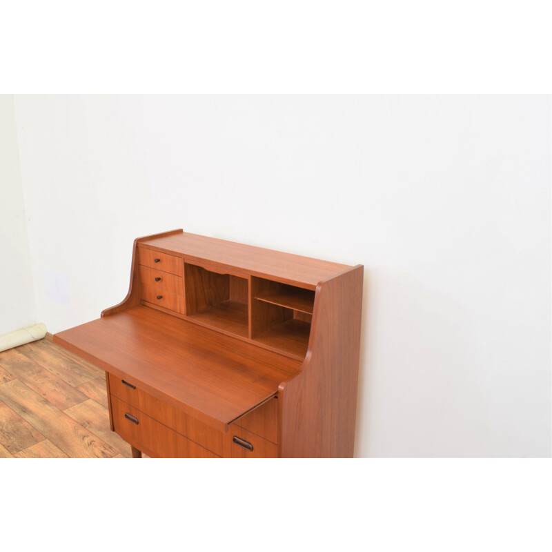 Mid-century Danish teak secretary, 1960s