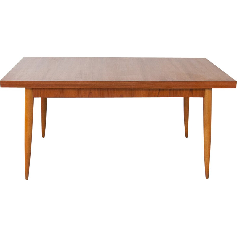 Large Scandinavian extendable dining table - 1960s