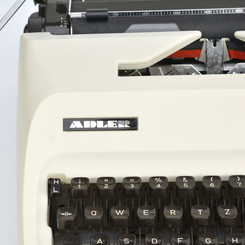 Vintage suitcase typewriter by Adler Junior, Japan 1980s